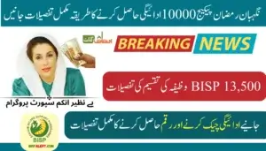 BISP 13500 Stipend eligibility & distribution process January- March Updates 2025 Know Full Details